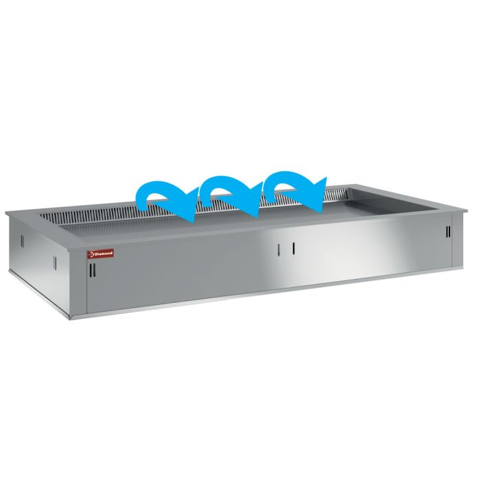Element Kühlplatte, belüftet, 3x GN 1/1 (ohne hermetische Einheit) - DPA/TRV12-S-1