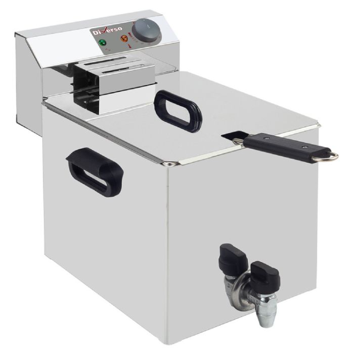Elektro -Tischfritteuse 8 Liter + Ablasshahn-1
