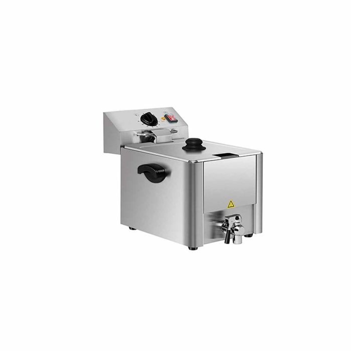 EASYLINE Elektro Fritteuse 1 Becken mit Ablasshahn 10 Liter-1