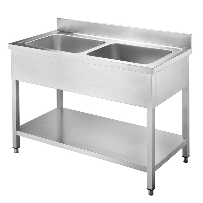 TOPLINE Spültisch 600 / 2 Becken B:1000-1