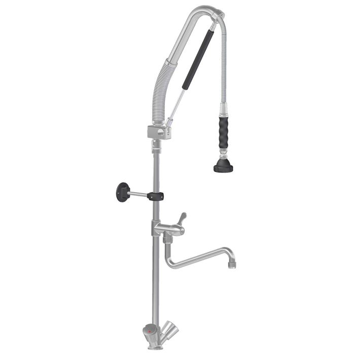TOPLINE Geschirrwaschbrause mit Schwenkauslauf / 2 Mischventilen & Zug-Automatik - Einloch-1