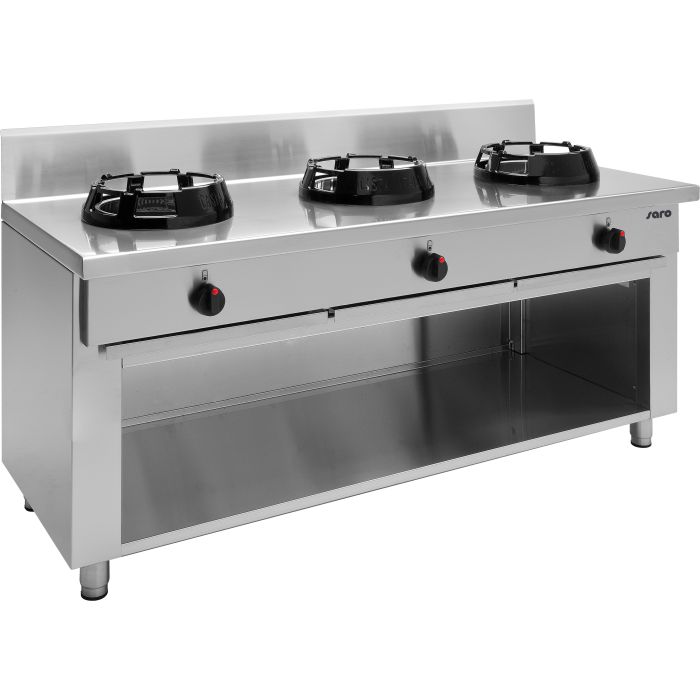 SARO Wok-Gasherd mit offenem Unterbau Modell Modell CC/03-1