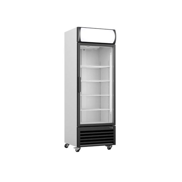 Kühlschrank, Glastür + Werbetafel, Modell GTK 370-2