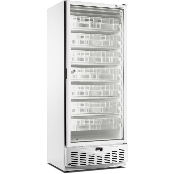SARO Tiefkühlschrank mit Glastür Modell MM5 NPV, weß-1