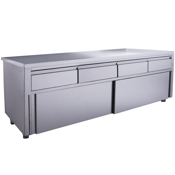 SARO Schiebetürenschrank - 4 Schubladen 2000X700mm-1