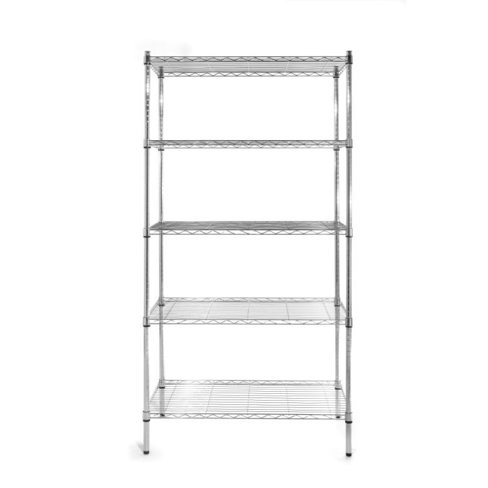 Lagerregal mit 5 Regalen, HENDI, Chrom, 910x455x(H)1830mm-1