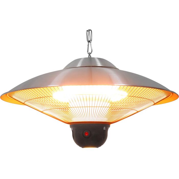 Elektrischer Heizstrahler, hängend mit LED-Beleuchtung, Ø 585 mm, Höhe 300 mm-1