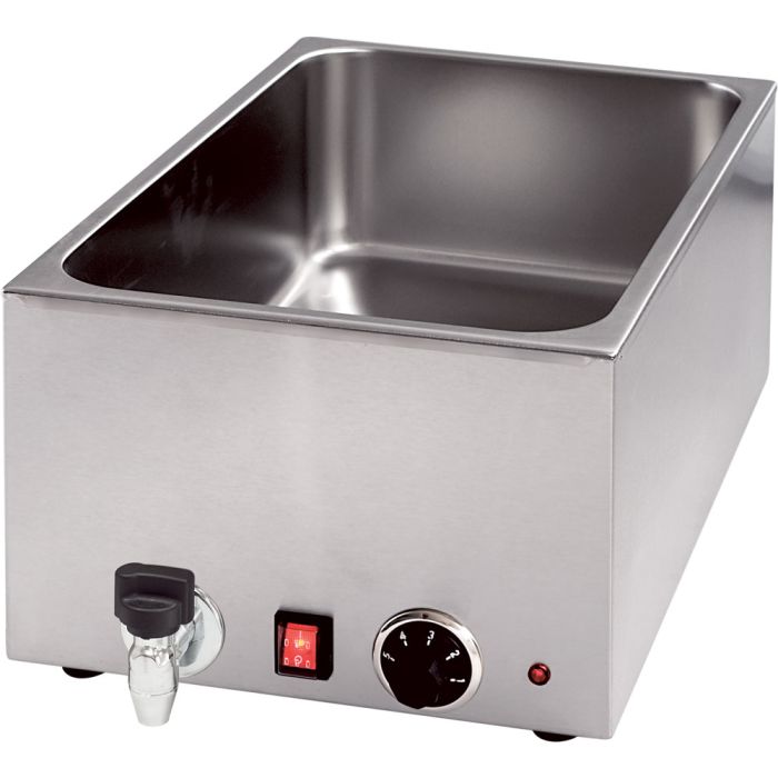 Bain-Marie mit Ablasshahn GN1/1 150 mm Höhe-1
