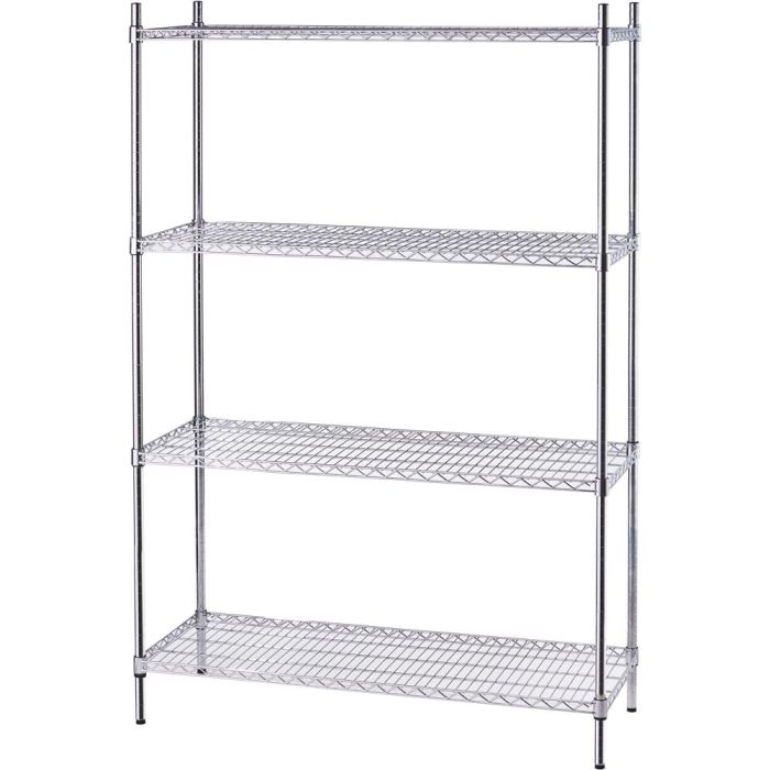 Lagerregal mit Drahtböden 1200x450x1800 mm (BxTxH)-1