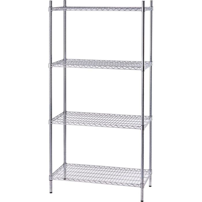 Lagerregal aus Chromstahl 610x610x1800 mm-1