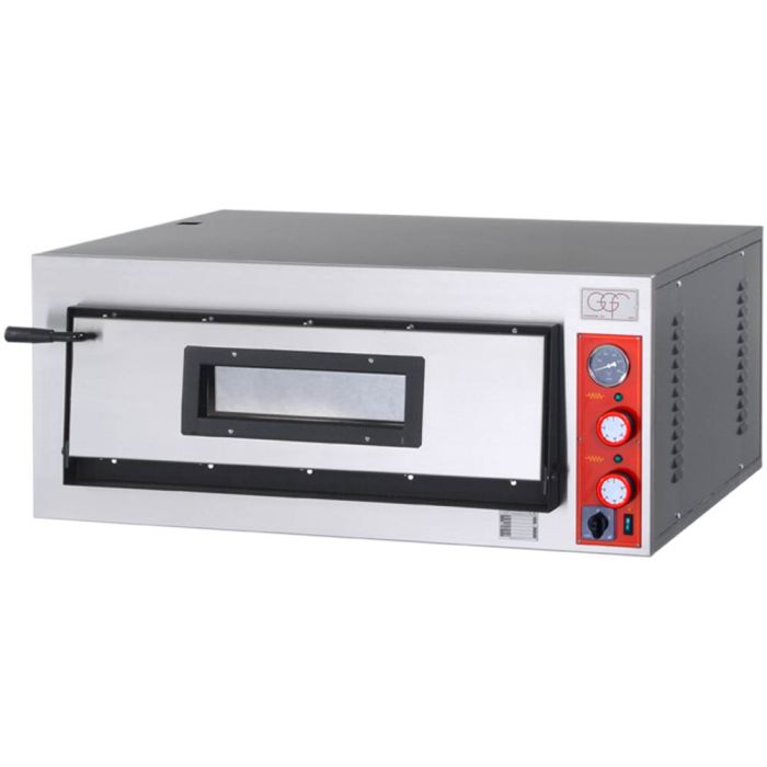 GGF Pizzaofen mit einer Kammer, aus pulverbeschichtetem Stahl, 5 kW, 1010 x 850 x 420 mm (BxTxH)-1