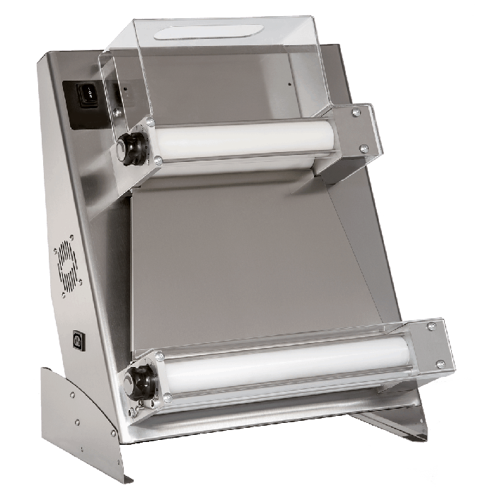Teigausroller - 2 Rollen/obere gerade - Pizzadurchmesser: 26-40 cm - Teiggewicht: 210-700 gr / Prisma420RP-1