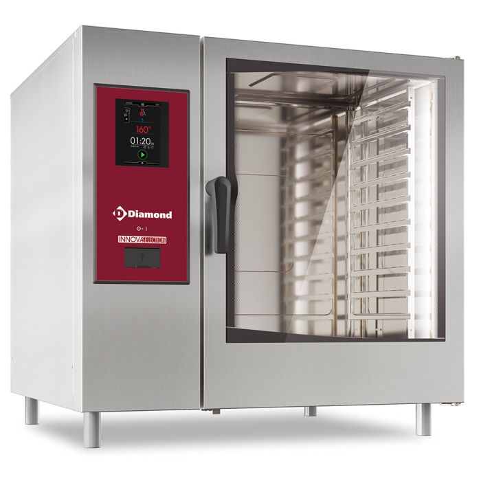 Kombidämpfer  "TOUCH" mit direkter Dampfzufuhr und Konfektionsöfen  12xGN2/1+ Reinigung - SDGT/XC-12-1