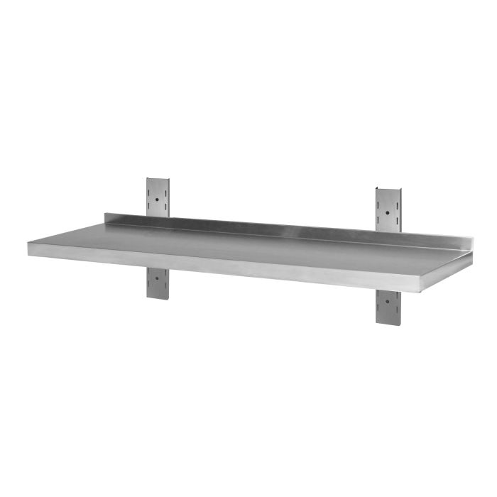 Wandbord Edelstahl verstärkt, 1 Boden, 100x40-1