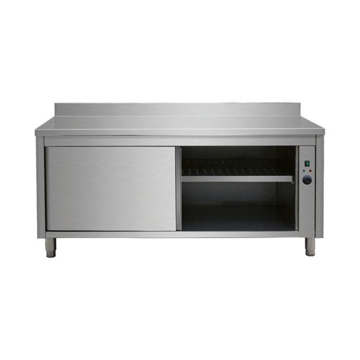 Wärmeschrank Edelstahl mit Aufkantung, 120 x 70-1