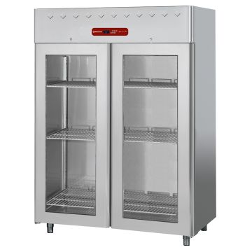 Tiefkühlschrank 1400 Liter, 2 Glastüren GN 2/1 - AD2B/H2G-R2