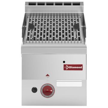 Gas Lavasteingrill mit Rost aus Gusseisen -Top- - G60/GPL3T-N