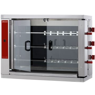 Hähnchengrill Glaskeramik, 3 Spieße (18 Hähnchen) - RVE/3C-CM