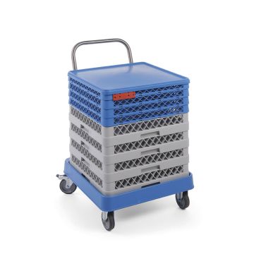 Trolley für Geschirrspülkörbe mit Griff