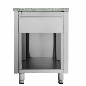 EASYLINE Kassentisch 800 mit Schublade B:600 "grau"