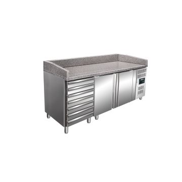 SARO Pizzatisch mit Schubladen Modell MARGA PZ 2610 TN