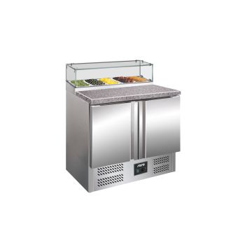 SARO Pizzatisch mit Glasaufsatz Modell PS 200 G