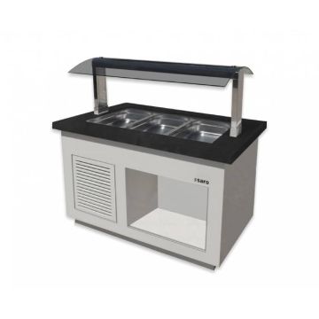 Salatbar für 3x 1/3 GN, PREMIUM LINE SB-K130 weiß
