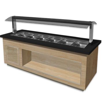 Heißes Buffet für 6x 1/1 GN, Modell PREMIUM LINE S