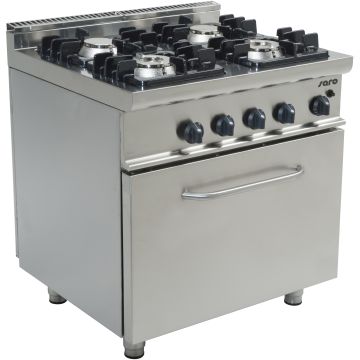 SARO Gasherd mit Gasbackofen Modell E7/KUPG4LO