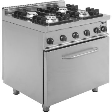 SARO Gasherd mit Elektrobackofen Modell E7/KUPG4LE
