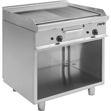 SARO Gas-Griddleplatte mit offenem Unterbau Modell E7/KTG2BAM