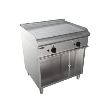 SARO Gas-Griddleplatte mit offenem Unterbau Modell E7/KTG2BAR