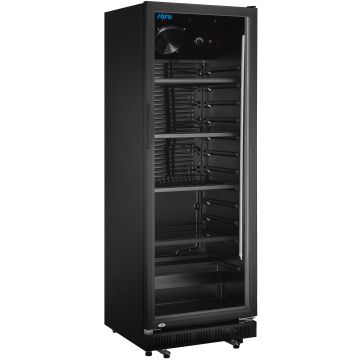 SARO Getränkekühlschrank mit Glastür - schwarz Modell GTK 360