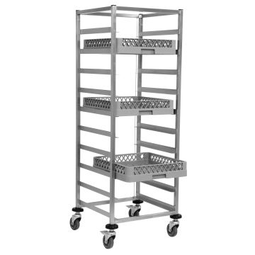 SARO Korbtrolley Regalwagen für Tabletts & Körbe KT500