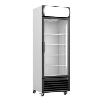Kühlschrank, Glastür + Werbetafel, Modell GTK 370