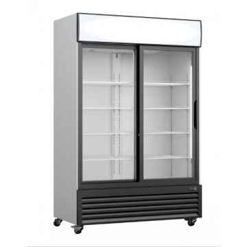 Kühlschrank, Glasschiebetür.+Werbetaf., GTK 700 SD