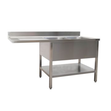 SARO Ablauftisch für Spülmaschine rechts, 1200mm