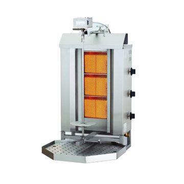 Gyrosgrill, Gas, Motorposition oben, 3 Heizzonen