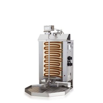 Gyrosgrill Elektro, Motorposition oben, 4 Heizzonen