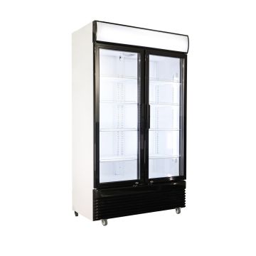 Kühlschrank/ Getränkekühlschrank mit 2 Glastüren, 780 Liter