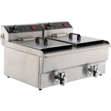 Elektro - Tischfritteuse 2X8 Liter