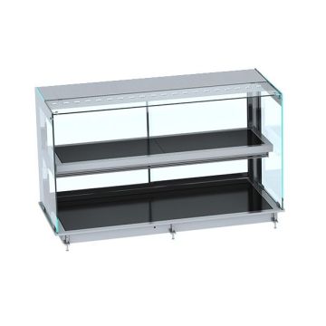 Einbauwärmevitrine Keramik eckig - schwarz 4/1