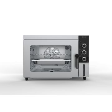 Elektro Konvektionsofen 4x 1/2 GN – Kompakter Heißluftbackofen aus Edelstahl