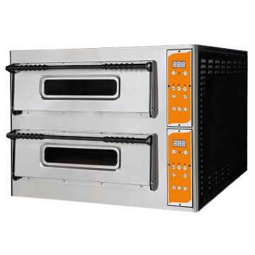 Pizzaofen Deluxe Vollschamott digital - 2 Kammern / Deluxe99DTOP