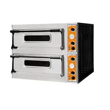 Pizzaofen Deluxe Vollschamott BREIT - 2 Kammern / Deluxe66BTOP