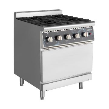 EASYLINE Gasherd 700 - 4 Brenner 28,8 kW - mit Gasbackofen