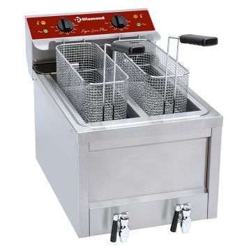 Elektro-Fritteuse 2 x 8 Lit. - TOP - FSM-2V5ET/S