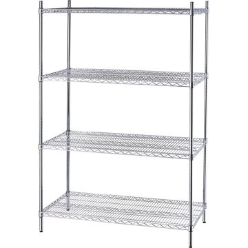 Lagerregal mit Drahtböden 1200x610x1800 mm (BxTxH)