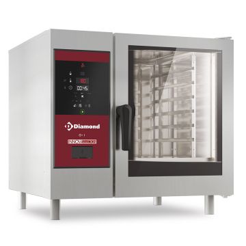 Gasofen mit direkter Dampfzufuhr und Konfektion 6x GN 1/1+ Reinigung - SDG/XC-06