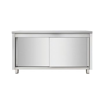 Arbeitsschrank aus Edelstahl, 160 x 60